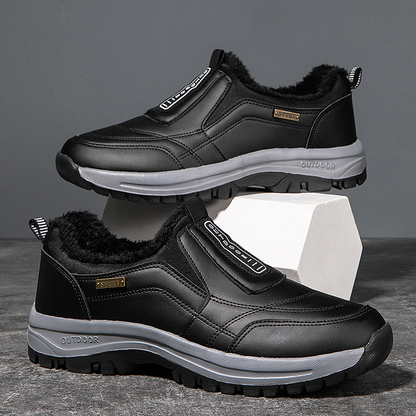 (🔥Best Selling) Men's Comfortable Waterproof Orthopedic Walking Shoes Plus Velvet Shoes