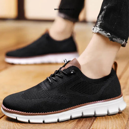⏰LAST DAY - 50% OFF🛒Men's Easy Wear Slip-On Loafers – Super Soft Breathable Fabric Shoes, Lightweight Casual Walking Sneakers, Stylish Dress Shoes, Mesh Urban Footwear for Work & Everyday Use.