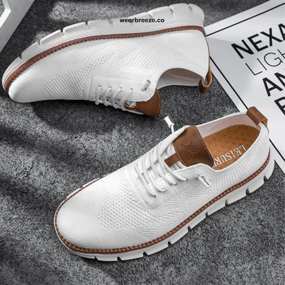⏰LAST DAY - 50% OFF🛒Men's Easy Wear Slip-On Loafers – Super Soft Breathable Fabric Shoes, Lightweight Casual Walking Sneakers, Stylish Dress Shoes, Mesh Urban Footwear for Work & Everyday Use.