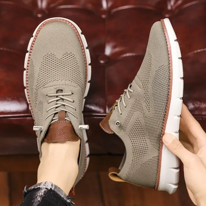 ⏰LAST DAY - 50% OFF🛒Men's Easy Wear Slip-On Loafers – Super Soft Breathable Fabric Shoes, Lightweight Casual Walking Sneakers, Stylish Dress Shoes, Mesh Urban Footwear for Work & Everyday Use.
