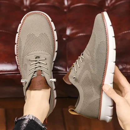 ⏰LAST DAY - 50% OFF🛒Men's Easy Wear Slip-On Loafers – Super Soft Breathable Fabric Shoes, Lightweight Casual Walking Sneakers, Stylish Dress Shoes, Mesh Urban Footwear for Work & Everyday Use.